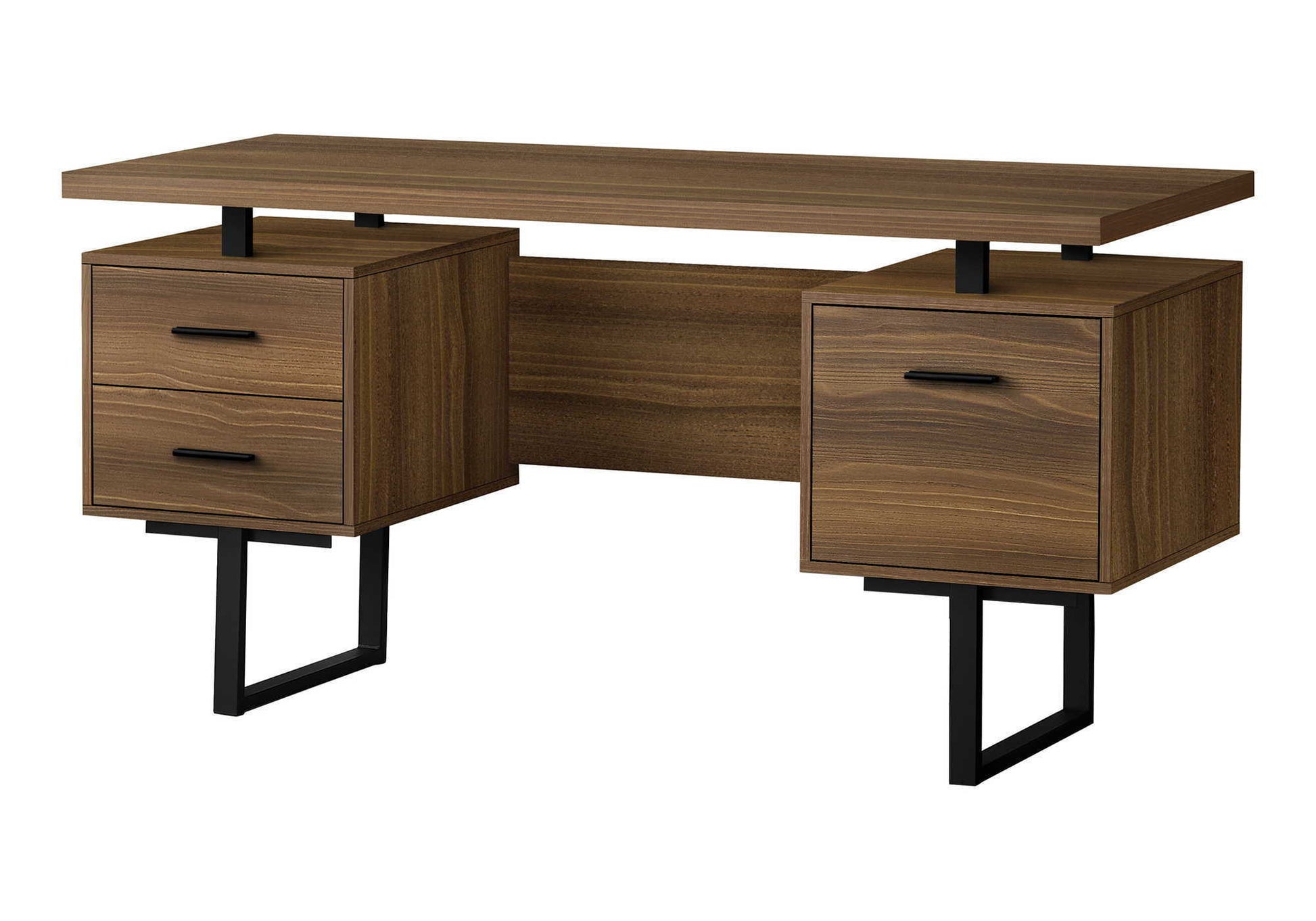 Computer Desk For Home Office, Laptop, Left, Right Set - Up, Storage Drawers, Contemporary & Modern 8th Street