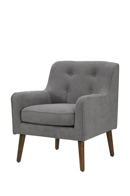 Ryder - Mid Century Modern Woven Fabric Tufted Armchair Lilola Home