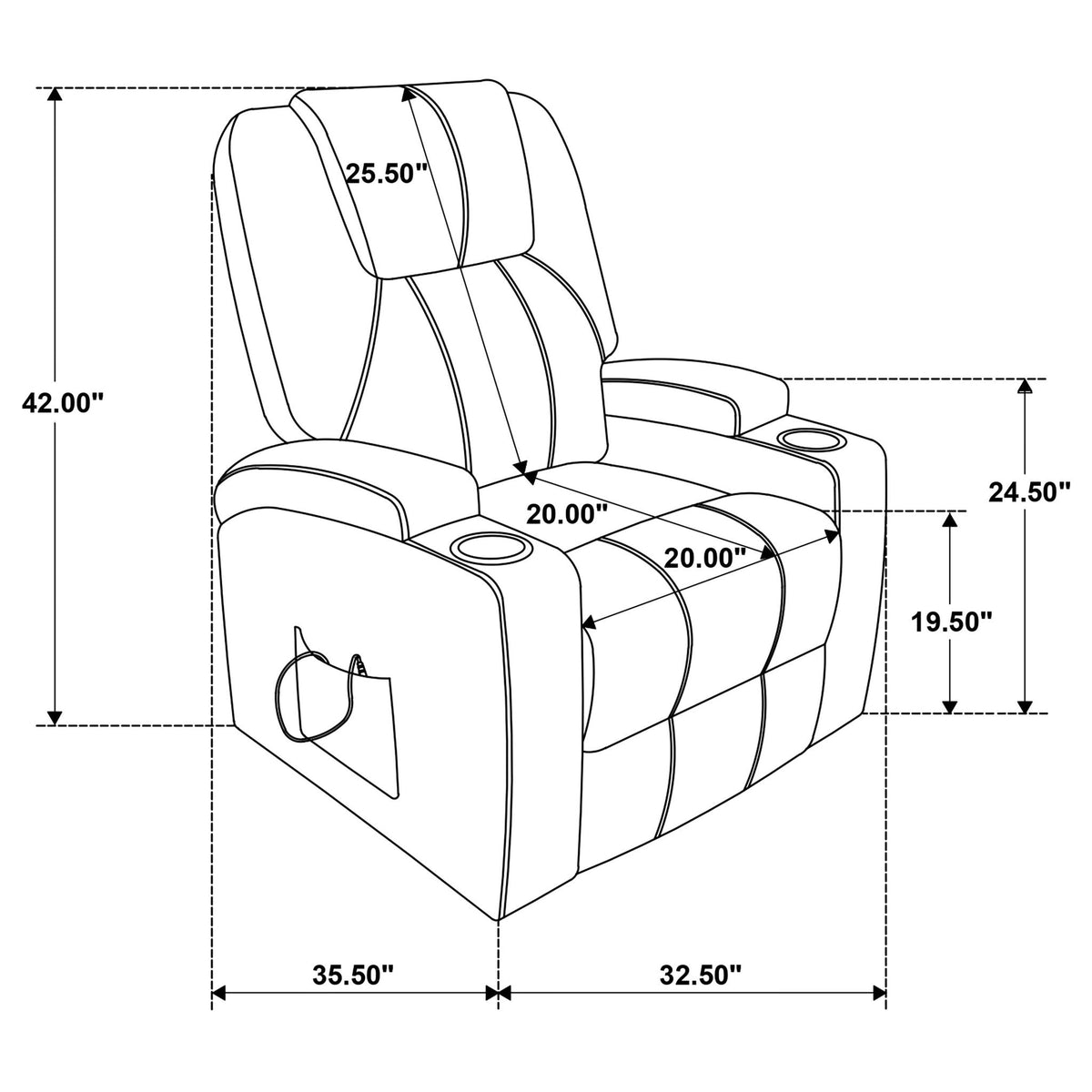 Power Lift Massage Recliner With Heat And Remote Control Furniture Max