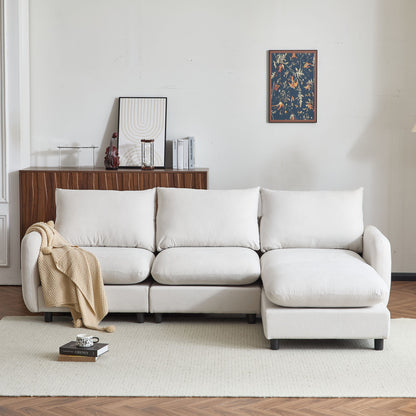 Oversize Modular Free Combination Sectional Sofa Couch With Ottoman For Living Room Noble House