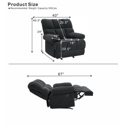 Manual Rocker Recliner Chair Home Essentials