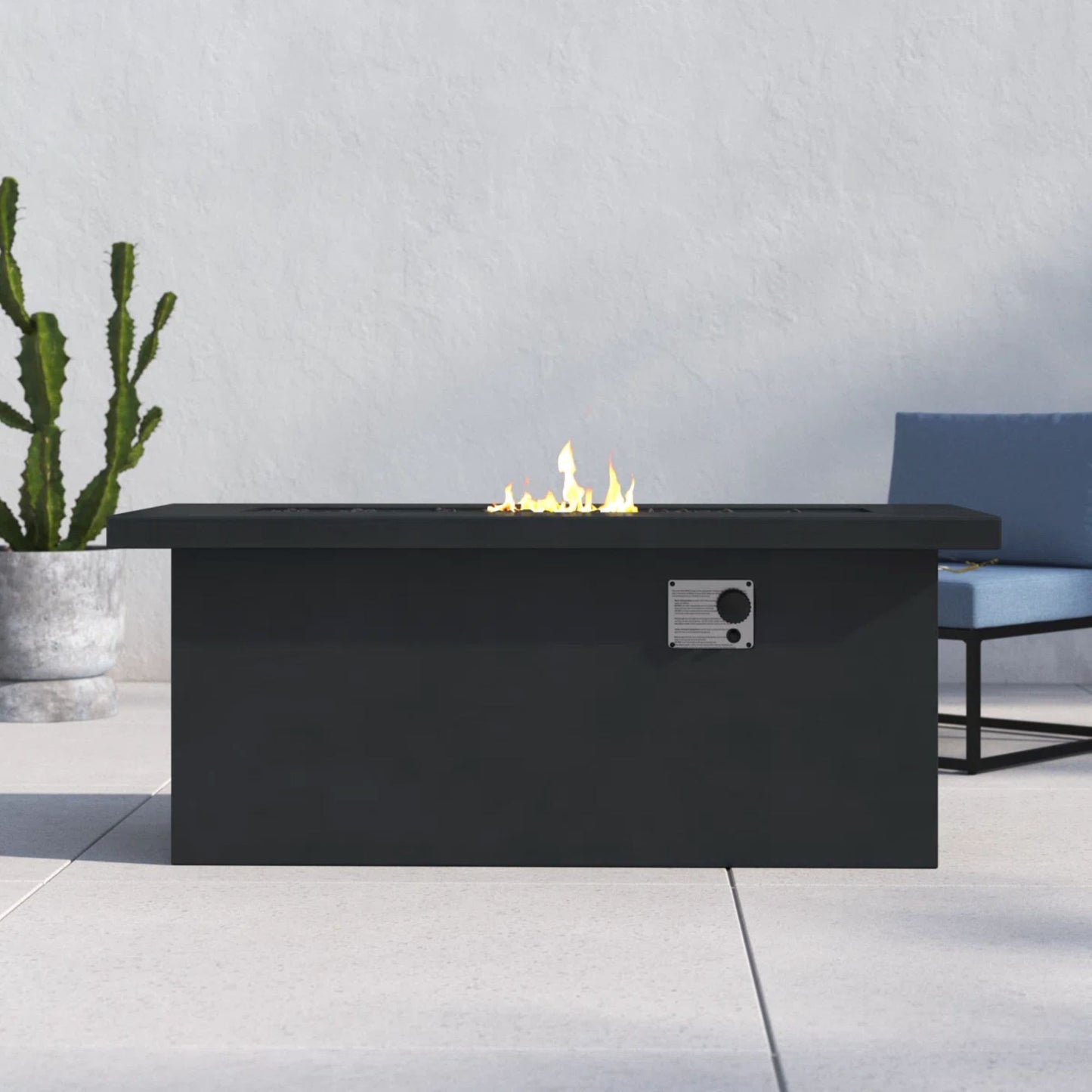 Propane / Gas Outdoor Fire Pit Table Durable Construction LSI Patio Furniture