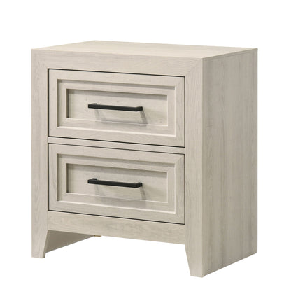 Lorraine - Nightstand - Antique White Crown Mark