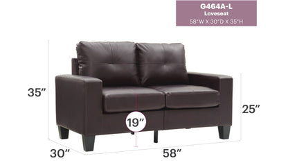 Track Arm Loveseat For Cozy Spaces Glory Furniture