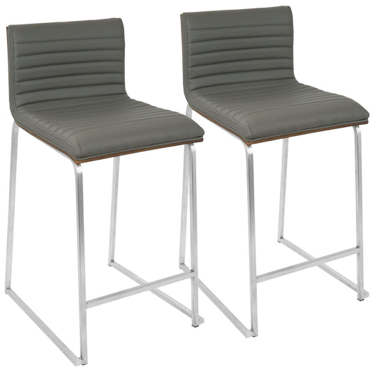 Mara - Contemporary Elegant Design Counter Stool (Set of 2) Lumi Source