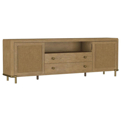Arini - Rattan Cane 2-Door TV Stand Media Console Coaster Fine Furniture