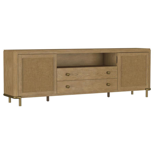 Arini - Rattan Cane 2-Door TV Stand Media Console Coaster Fine Furniture