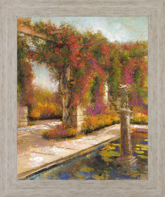 Veranda Blossom Retreat - 28" x 34" Framed Wall Art Classy Art