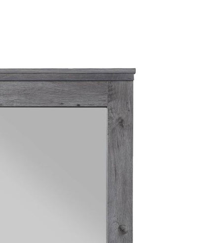 Vidalia - Rustic Mirror - Gray / Oak Acme