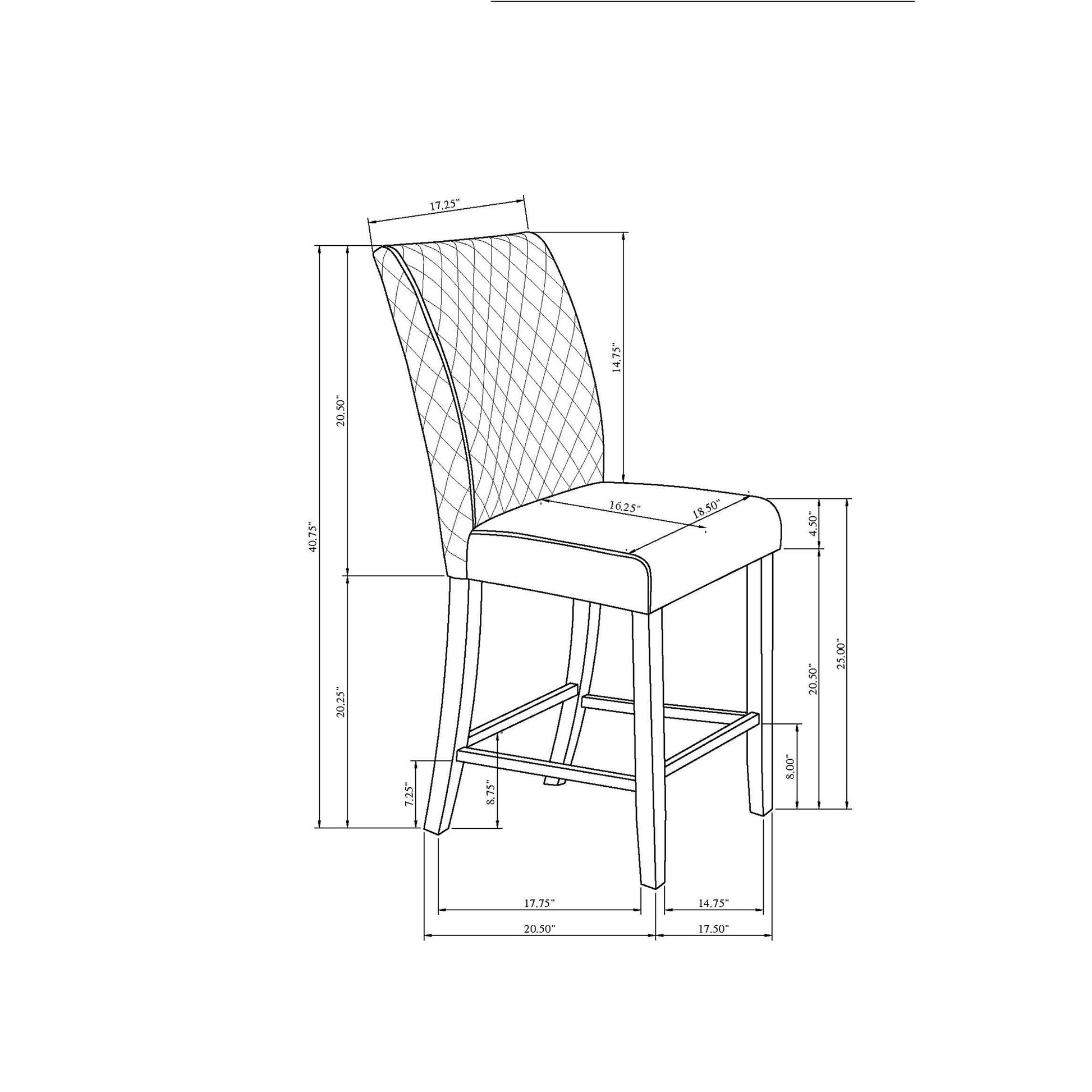 Jasmine - Barstool (Set of 2) - Gray Global Furniture USA