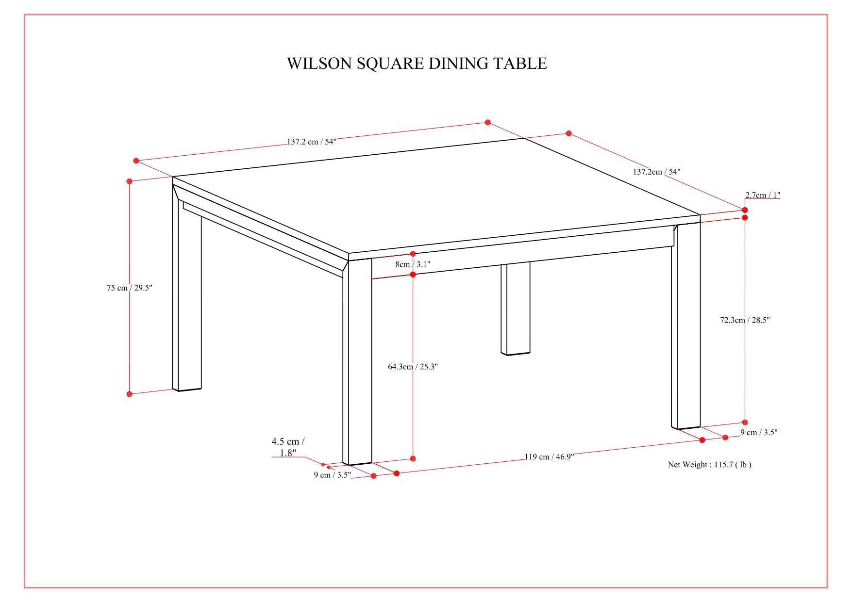 Wilson - Handcrafted Dining Table Simpli-Home