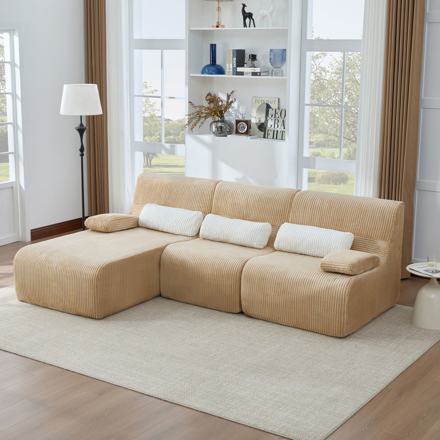Oversized Sectional Sofa, Living Room Seating With Modular Design Hearth and Haven