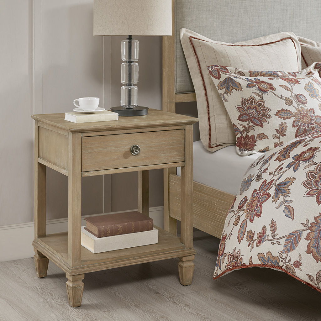 Victoria - Bedside Table - Light Natural