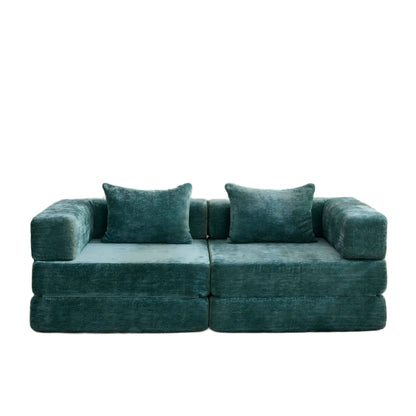 Convertible Floor Sofa Bed With Pillow Back Support Armrest Home Essentials