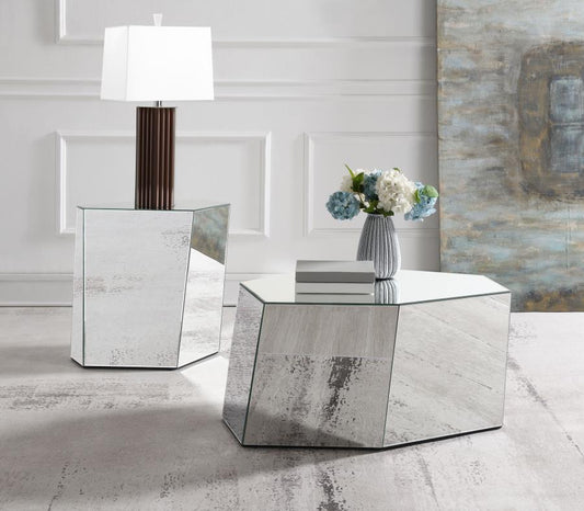 Capella - Mirrored Coffee Table Set Coaster Fine Furniture