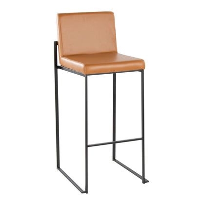 Fuji - Contemporary High Back Barstool Elegant Design Lumi Source