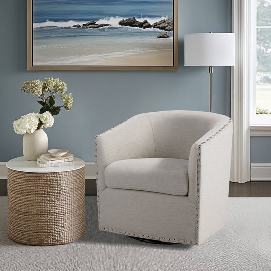 Tyler - Swivel Chair - Natural Multi Madison Park