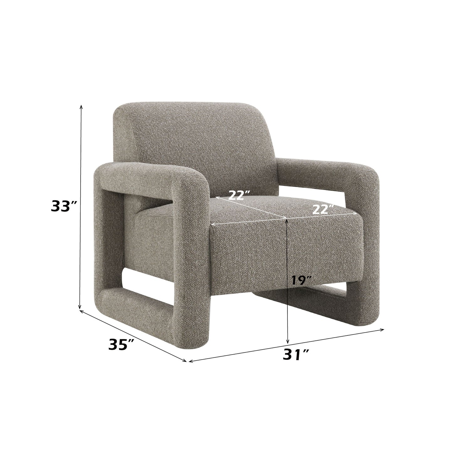 Glenda - Accent Chair - Gray Acme