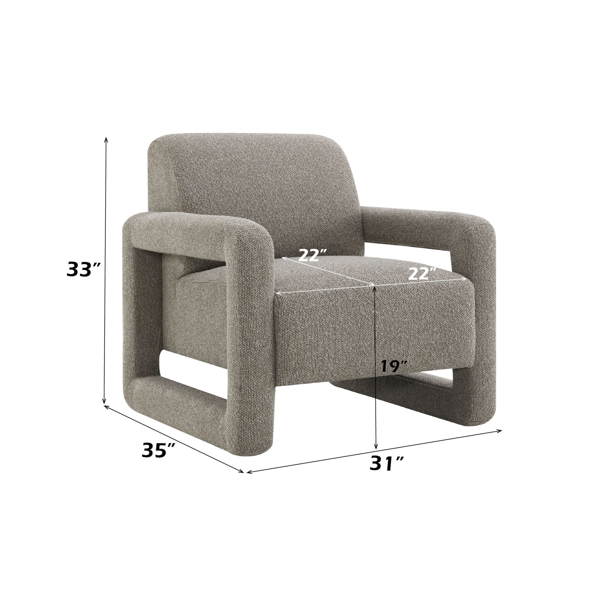 Glenda - Accent Chair - Gray Acme