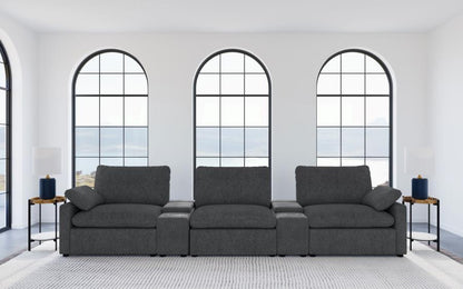 Collins - 5-Piece Power Reclining Home Theater Seating Coaster Fine Furniture