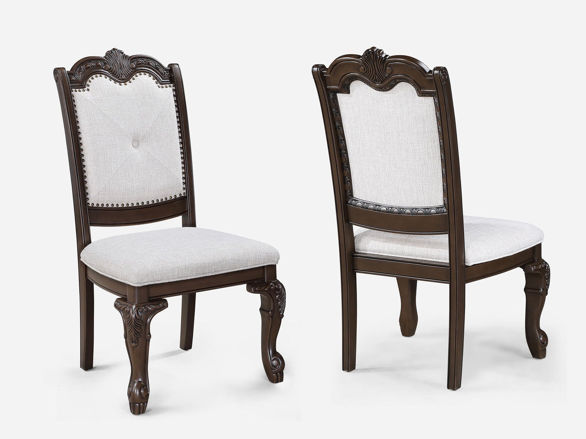 Kiera - Dining Room Set - Cherry Brown Crown Mark