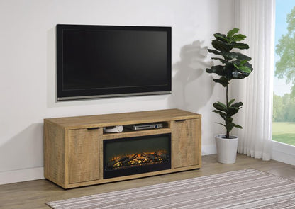 Fuller - 60" 2-Door TV Stand Fireplace Media Console - Mango Coaster Fine Furniture