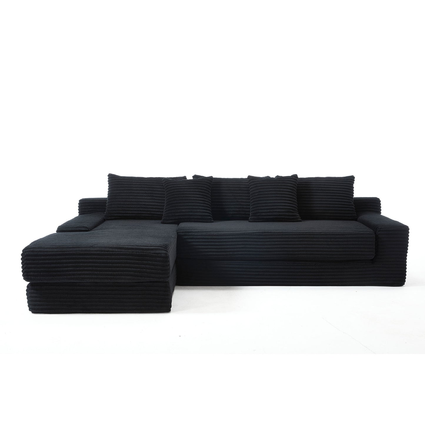 Modern L - Shaped Sectional Couch With Memory Foam Home Essentials