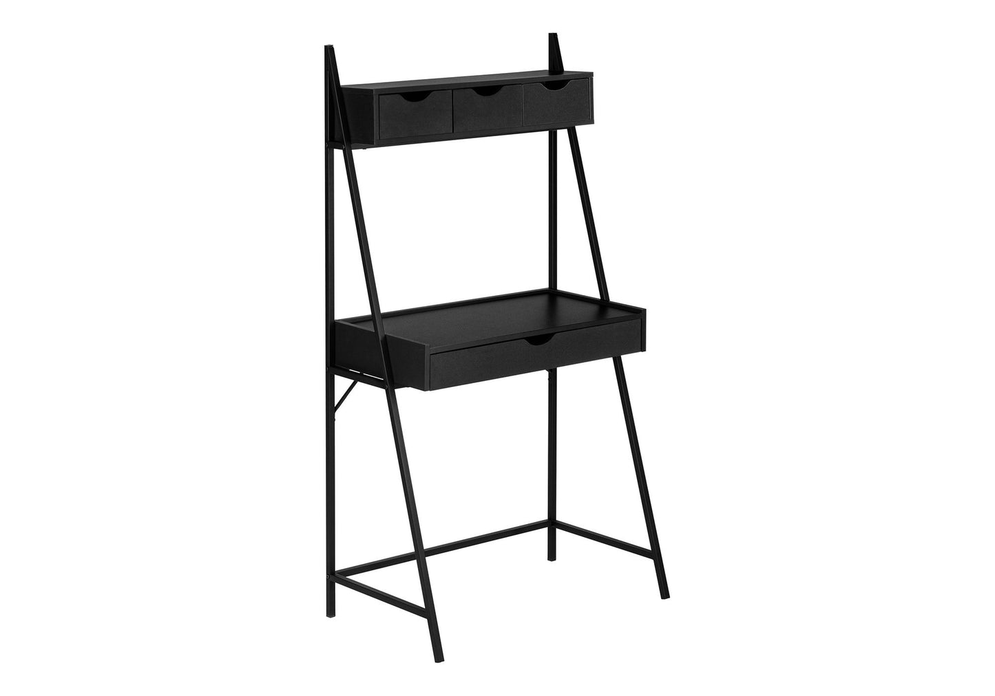Computer Desk For Home Office, Laptop, Leaning, Storage Drawers, Contemporary & Modern 8th Street