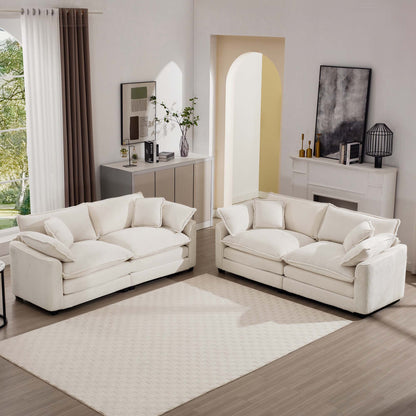 Elegant Oversized Sectional Sofa Set With Deep Seats And Flexible Layout Home Essentials
