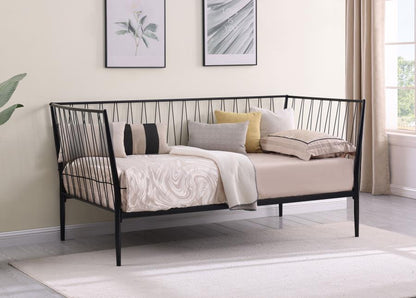 Richland - Metal Twin Daybed Bed Frame - Matte Black Coaster Fine Furniture