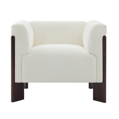 Accent Chair With Tight Back For Living Room Noble House