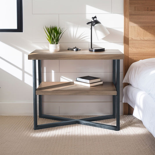 Reagan - End Table - Wheat/Slate Chapel Hill