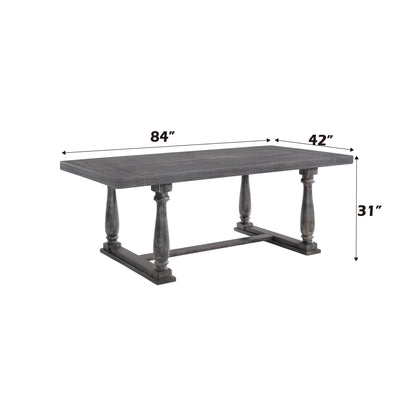 Bernard - Weathered Dining Table Acme