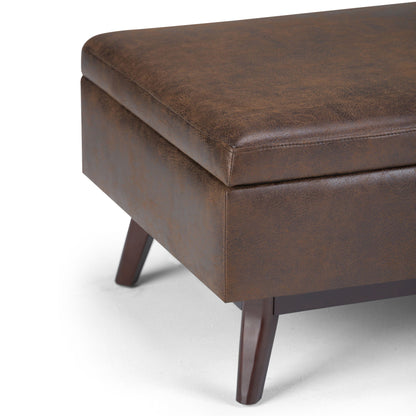 Owen - Upholstered Rectangular Storage Ottoman Simpli-Home