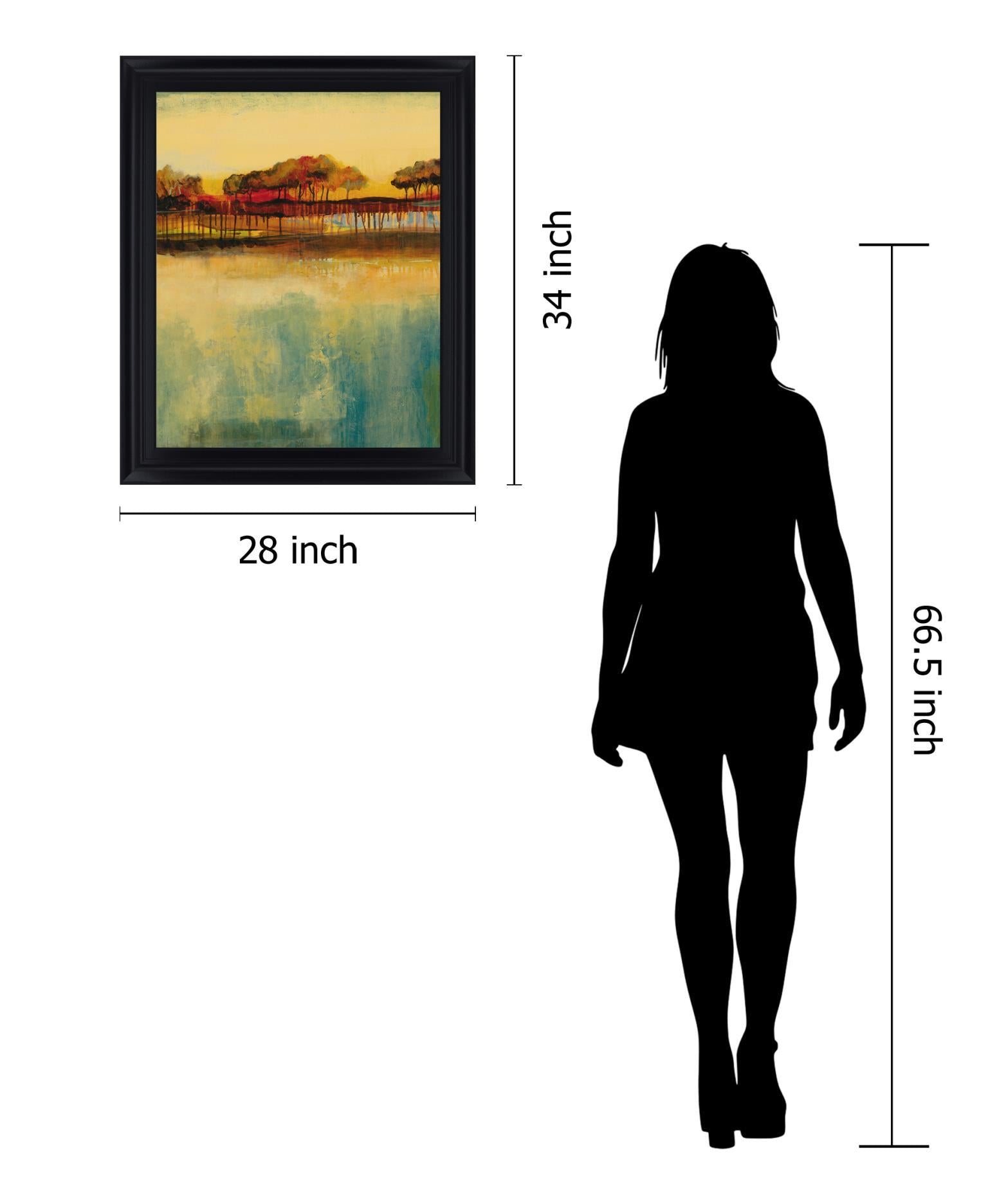 Sunrise Reflection - 28" x 34" Framed Wall Art Classy Art