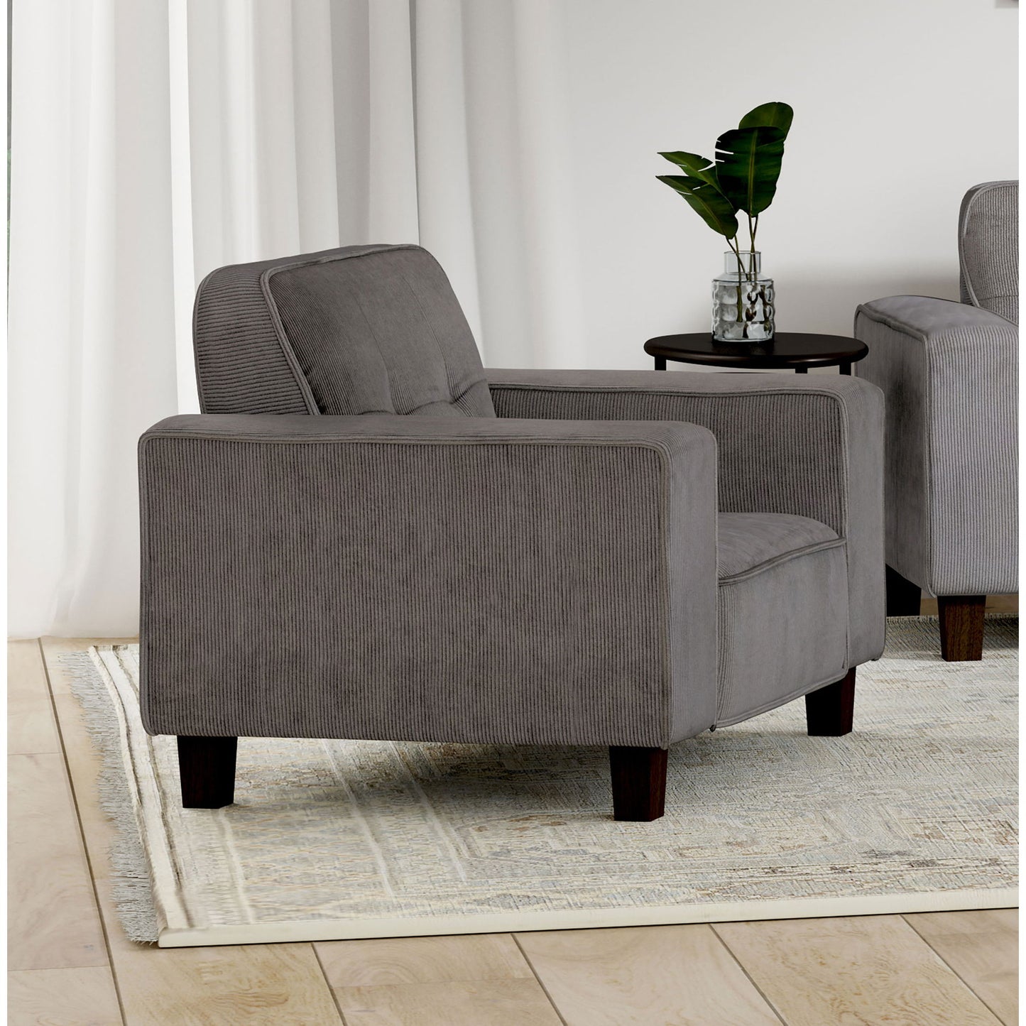 Dana - Track Arm Tufted Accent Chair Furniture Max