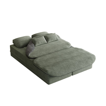 2 In 1 Foldable Sofa Bed With Multi Functional Blanket Home Essentials