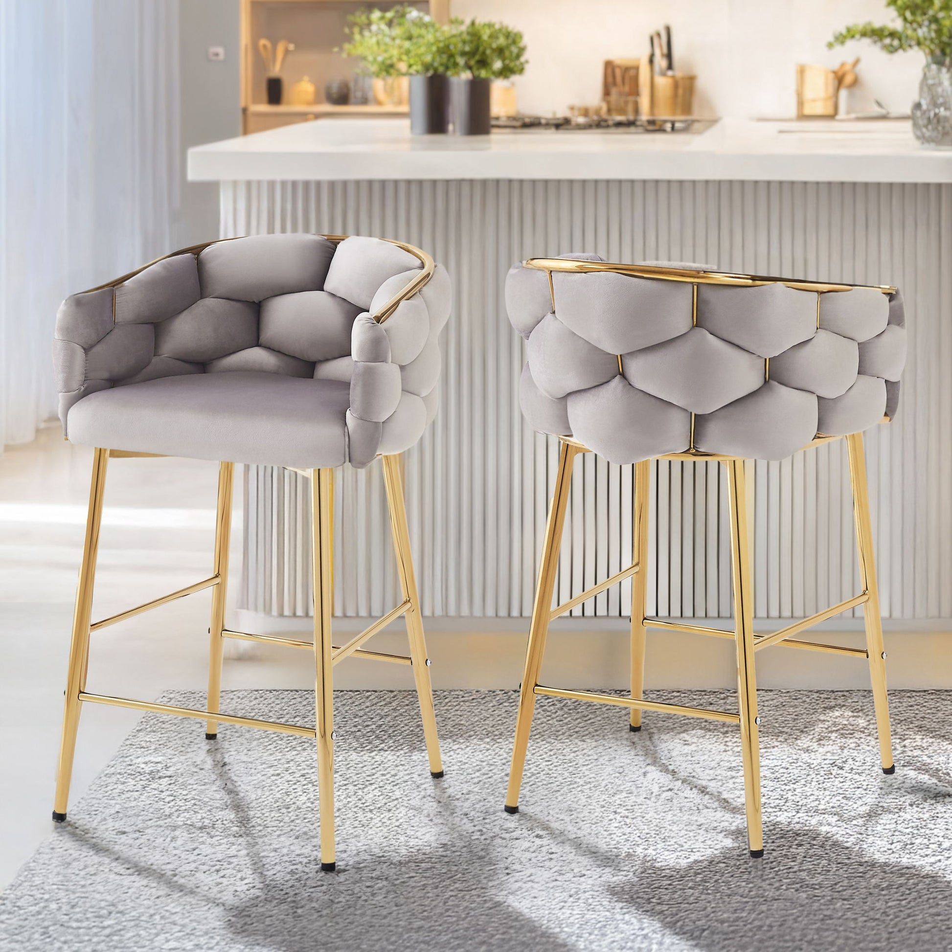 Modern Counter Stools (Set of 2) Noble House