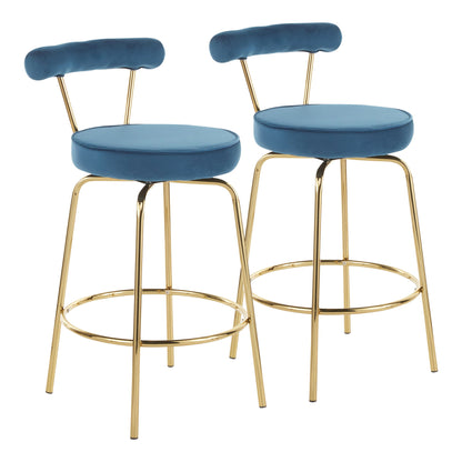 Rhonda - Glam Counter Stool (Set of 2) Lumi Source