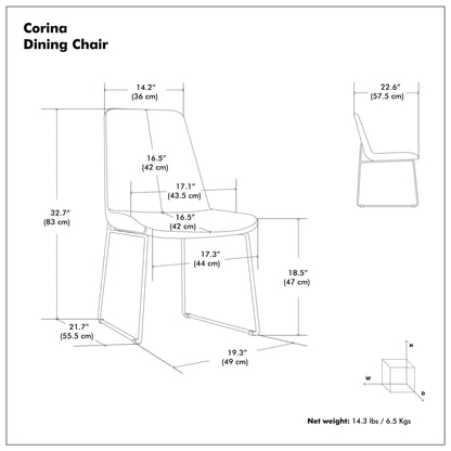 Corina - Upholstery Dining Chair (Set of 2) Simpli-Home