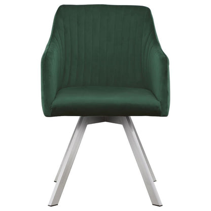 Arika - Upholstered Swivel Dining Arm Chair CoasterElevations