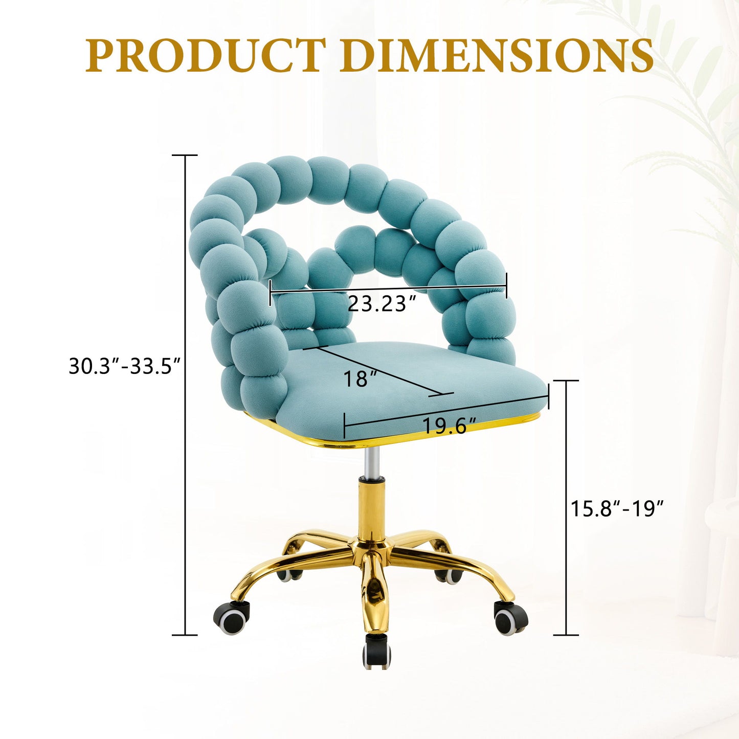 Puffy Bubble, Ball Chain Accent Chair With 5 Claw Casters Home Essentials