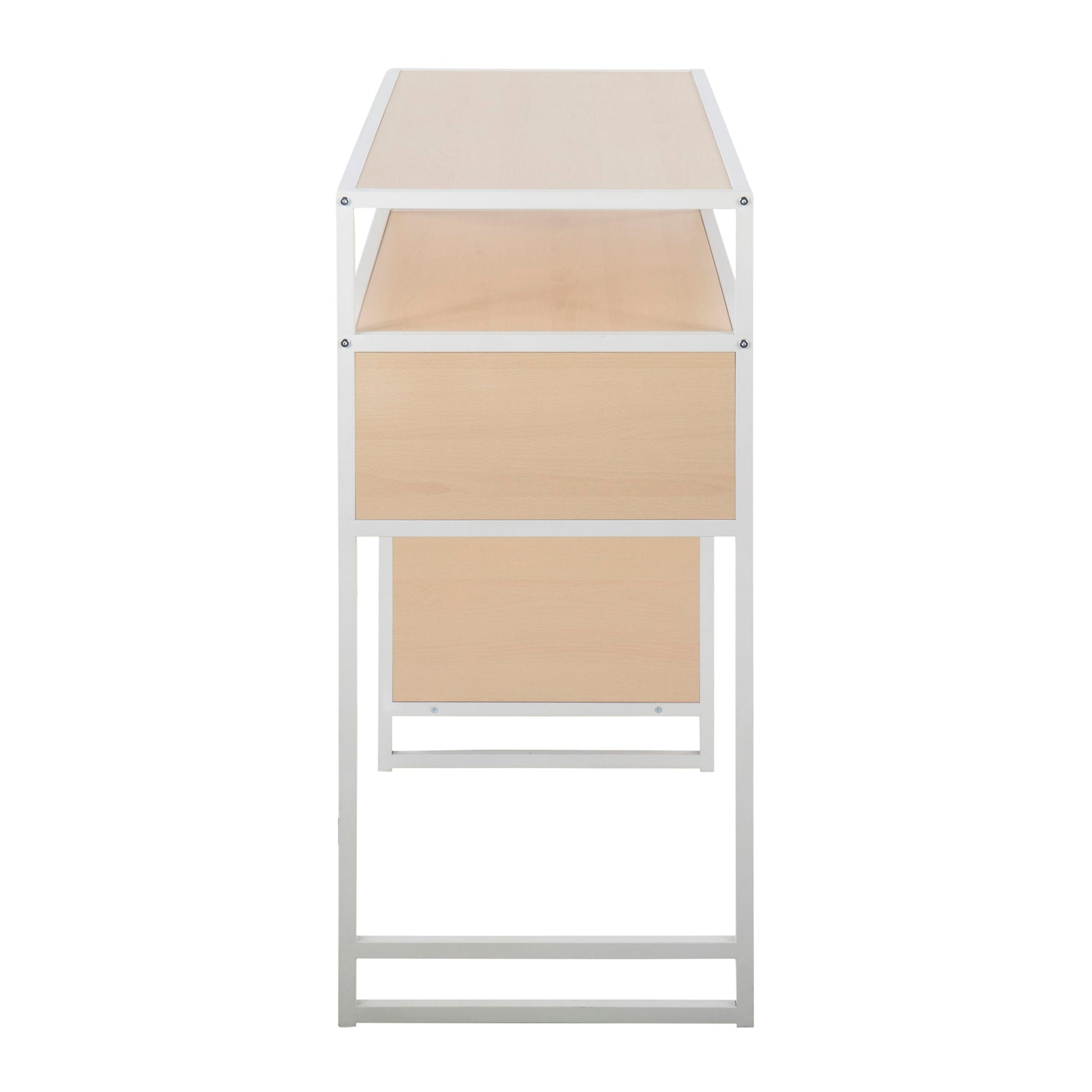 Display - Farmhouse Bar Height Table With Storage Space Lumi Source