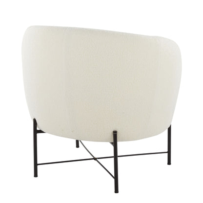 Chloe - Contemporary Chair - Black / White Lumi Source
