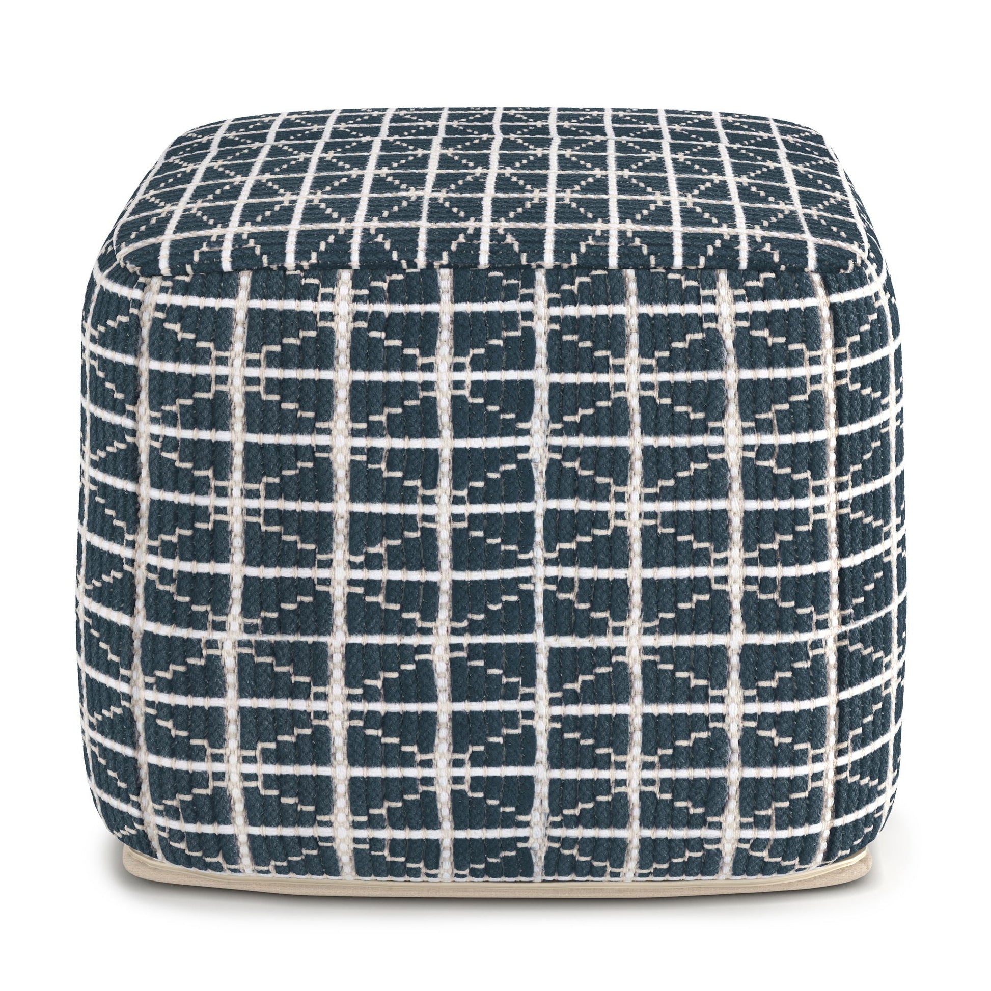Noreen - Upholstered Square Pouf Simpli-Home