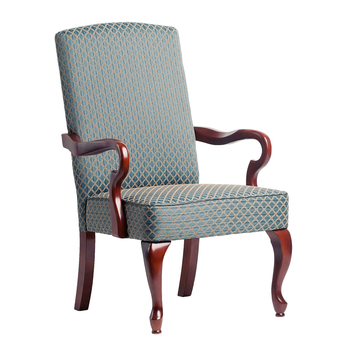 Delaney - Elegant Gooseneck Arm Chair With High Back Ridgecrest Home