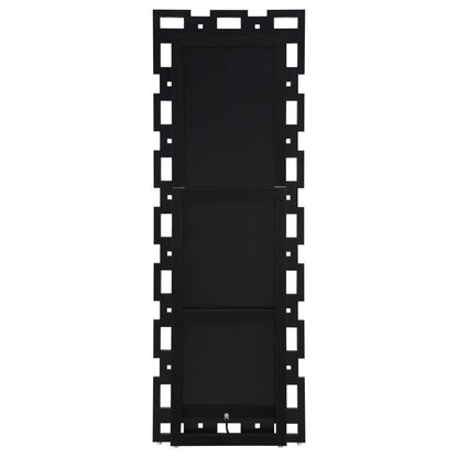 Tavin - Geometric Frame Standing Mirror - Silver CoasterEssence