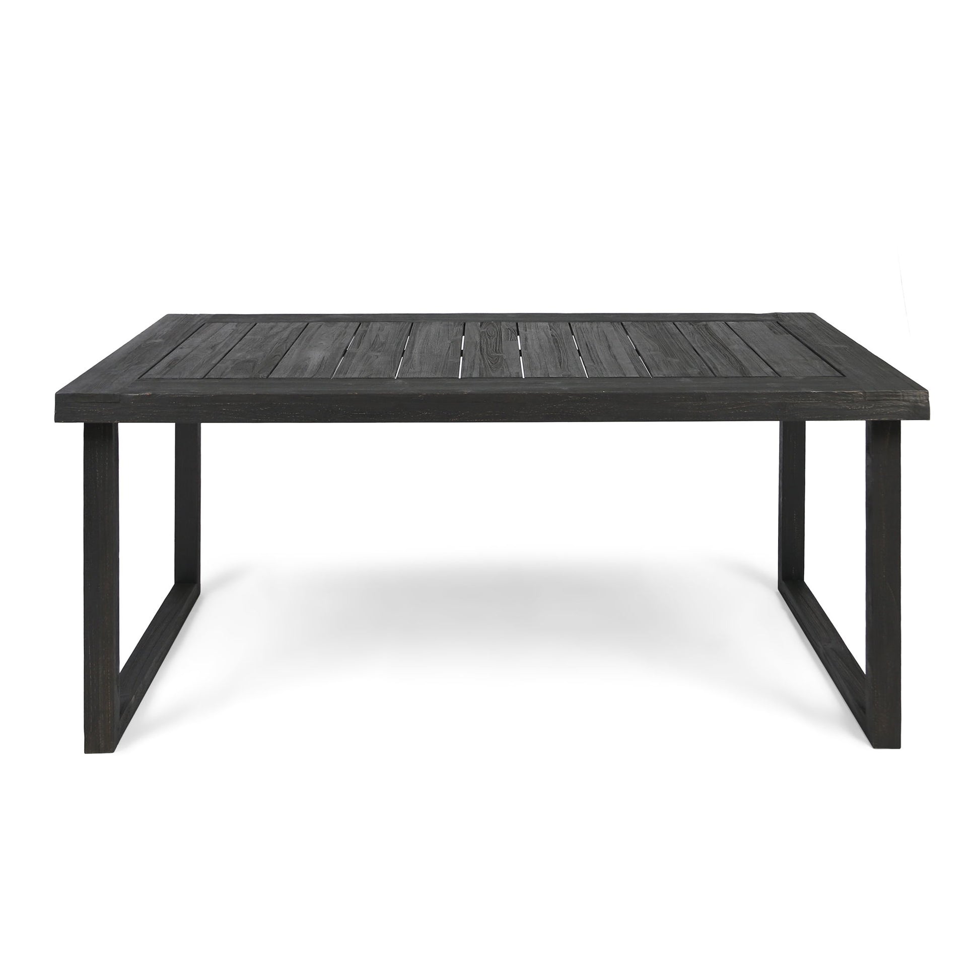 Outdoor Acacia Wood Dining Table, Sandblast Finish Noble House