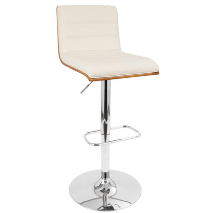 Vasari - Mid Century Modern Adjustable Barstool With Swivel Lumi Source