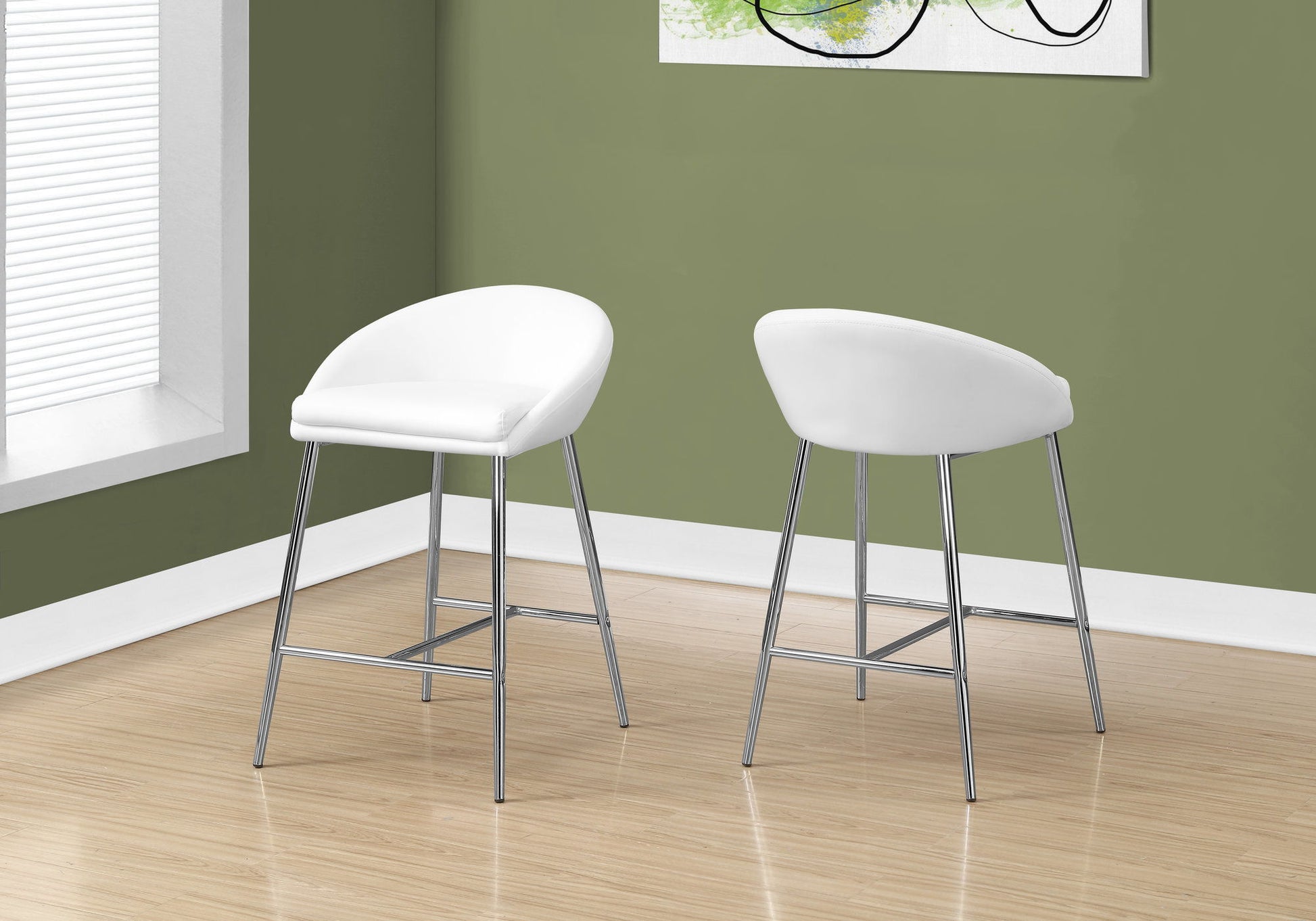 Swivel Stool Bar Height, Contemporary & Modern (Set of 2) 8th Street